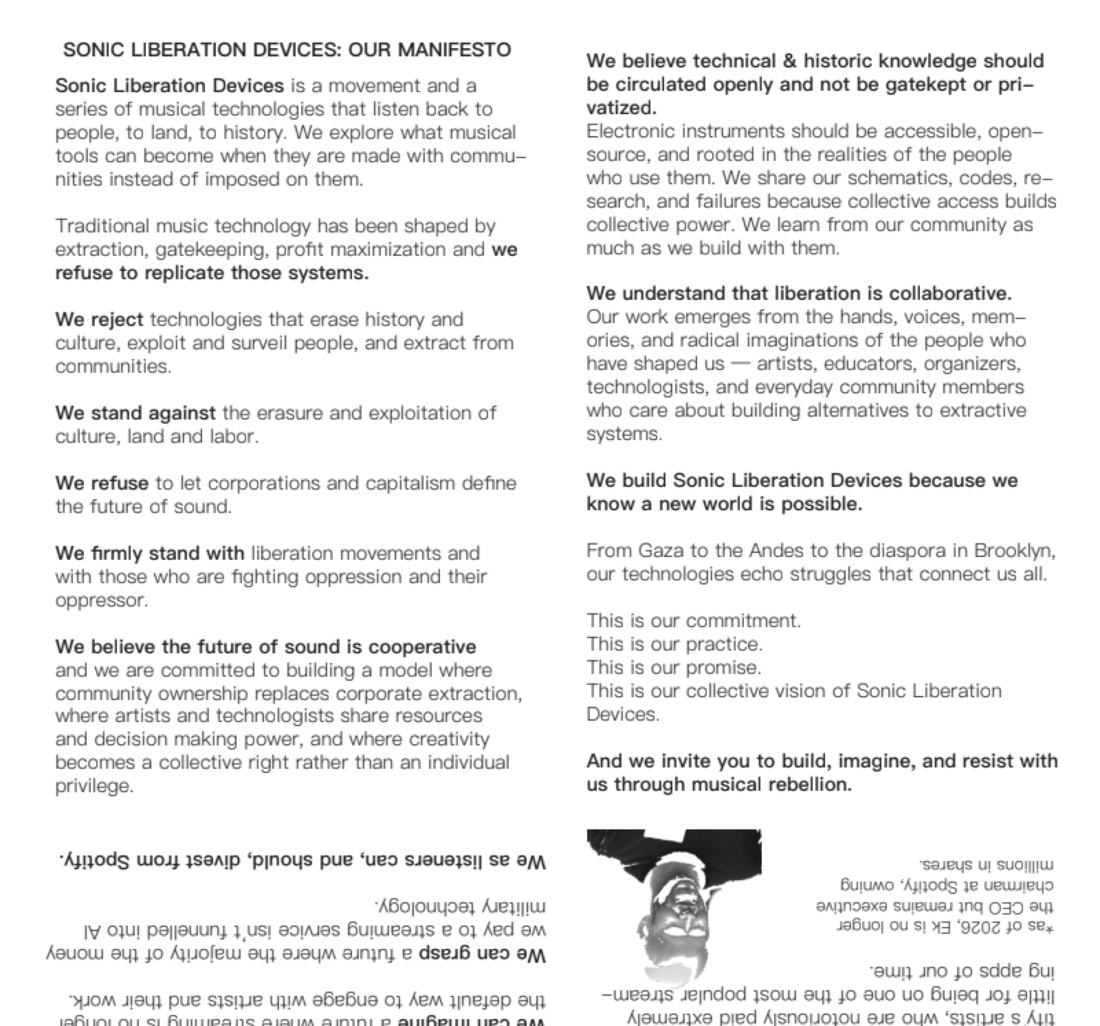 The Sonic Liberation Devices manifesto